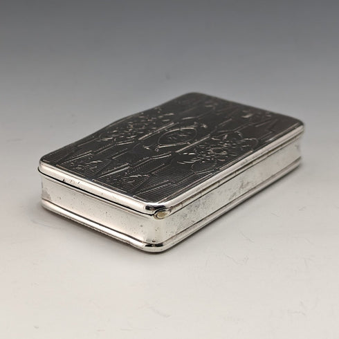 19世紀前半 フレンチアンティーク 950シルバー製 スナッフボックス 69g